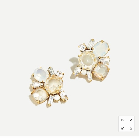 J. Crew Jewelry - SOLD- J. Crew crystal cluster earrings- NWT